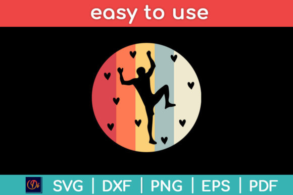 Awesome Retro Wall Climber Rock Svg