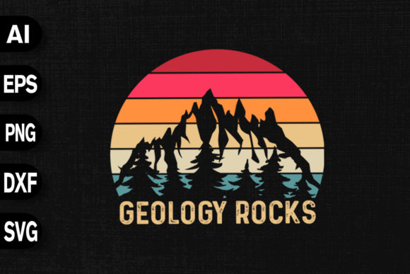 Geology Rocks Vintage Retro
