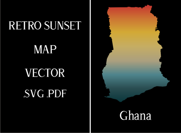 Ghana Retro Sunset Map: A Designer's Stitch Review