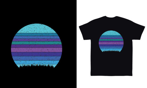 Grunge Retro Vintage Sunset T Shirt