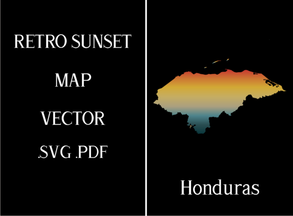 Honduras Retro Sunset Map: A Designer's Review