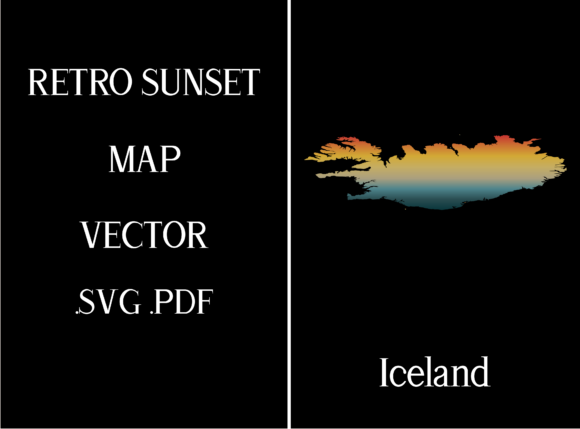 Iceland Retro Sunset Map: A Designer's Review