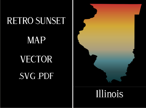 Illinois Retro Sunset Map: A Designer's Stitch Review