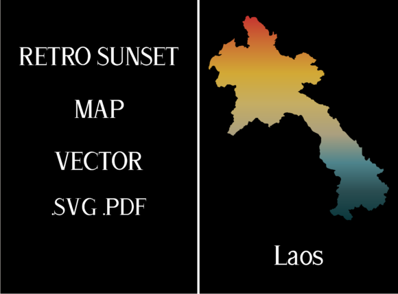 Laos Retro Sunset Map: A Designer's Field Review