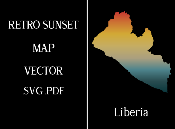 Liberia Retro Sunset Map: A Designer's Stitch Review