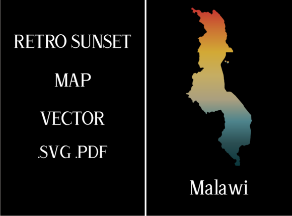Malawi Retro Sunset Map: A Designer's Review