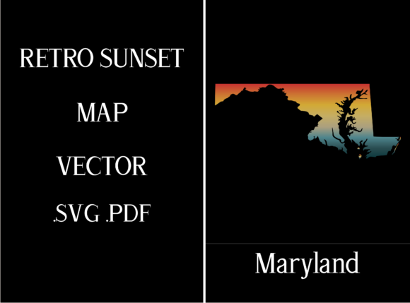 Maryland Retro Sunset Map: A Designer's Stitch Review