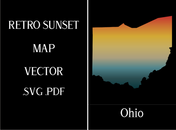 Ohio Retro Sunset Map: A Designer's Review for Stitchers