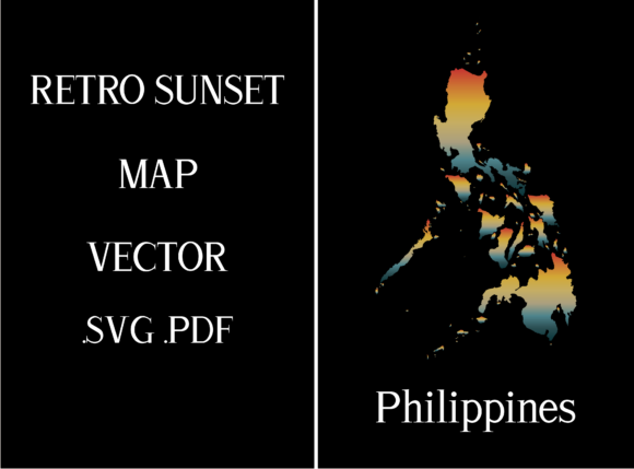 Philippines Retro Sunset Map: A Designer's Review
