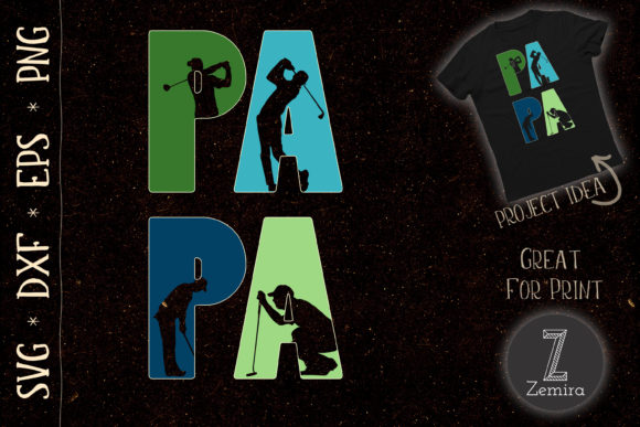 Retro Golfing Papa Golfer SVG Review for Embroidery