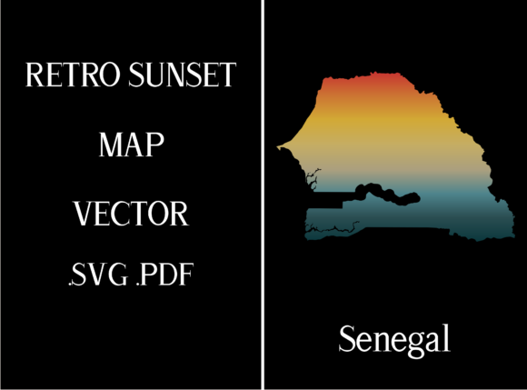 Senegal Retro Sunset Map: A Designer's Stitch Review