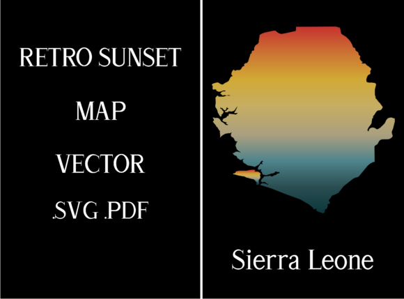 Sierra Leone Retro Sunset Map: A Designer's Stitch Review
