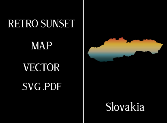 Slovakia Retro Sunset Map: A Designer's Embroidery Review