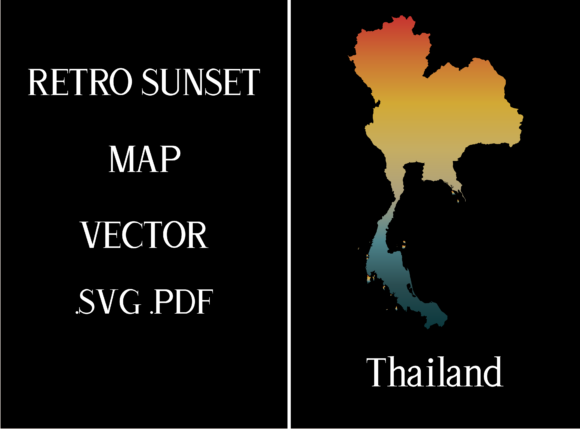 Thailand Retro Sunset Map: A Designer's Stitch Review