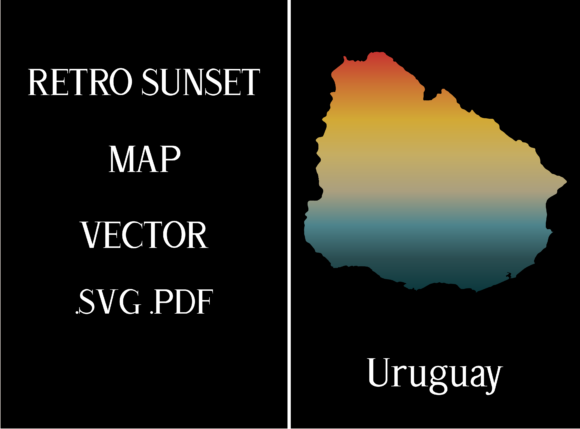 Uruguay Retro Sunset Map: A Designer's Stitch Review