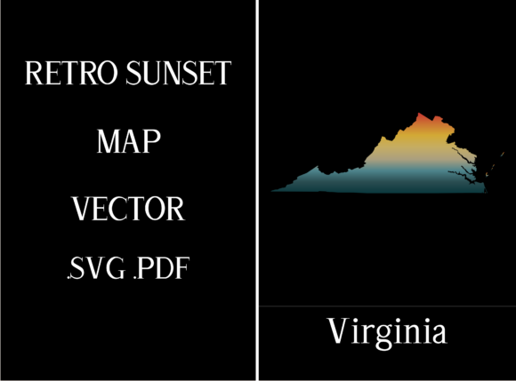 Virginia Retro Sunset Map: A Designer's Stitch Review