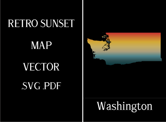Washington Retro Sunset Map: A Designer's Stitch Review
